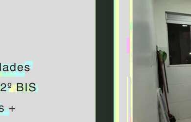 Imagem: O apartamento possui 2 Dormitórios, 1 Banheiro, 1 Vaga na garagem