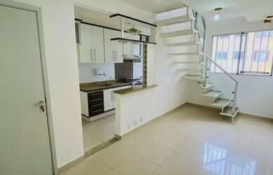 Imagem: O apartamento na cobertura possui 2 Dormitórios, 2 Banheiros