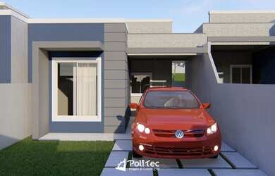 Imagem: A casa possui 3 Dormitórios, 1 Banheiro, 1 Vaga na garagem