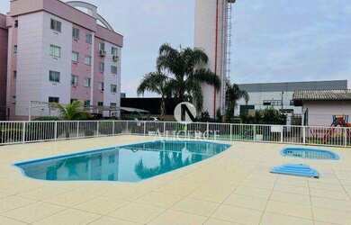 Imagem: O apartamento possui 2 Dormitórios, 1 Banheiro, 1 Vaga na garagem