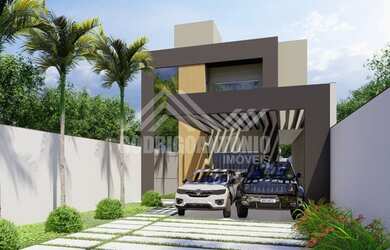 Imagem: A casa possui 4 Dormitórios, 3 Banheiros, 2 Vagas na garagem