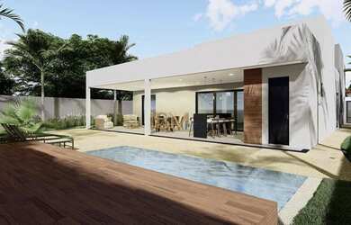 Imagem: A casa em condomínio possui 4 Dormitórios, 5 Banheiros, 4