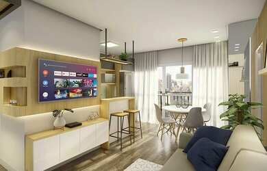 Imagem 4: Apartamento Padrão. Piscina, Churrasqueira, 64m² de Áreae1 Vaga na...