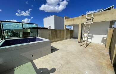 Imagem: O apartamento na cobertura possui 3 Dormitórios, 4 Banheiros