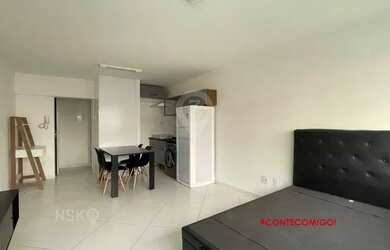 Imagem: O apartamento possui 1 Dormitório, 1 Banheiro, 28m² de Área