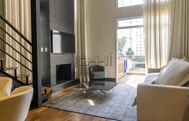 Imagem: O apartamento possui 1 Dormitório, 2 Banheiros, 2 Vagas na