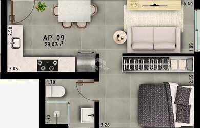 Imagem 15: APARTAMENTO / STUDIO A VENDA PROXIMO UFSM NO BAIRRO CAMOBI EM SANTA MARIA