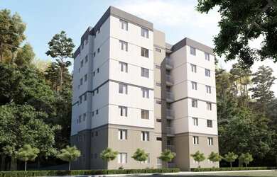 Imagem: O apartamento possui 2 Dormitórios, 1 Banheiro, 1 Vaga na garagem