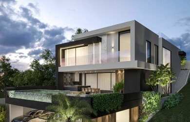 Imagem: A casa em condomínio possui 4 Dormitórios, 5 Banheiros, 3