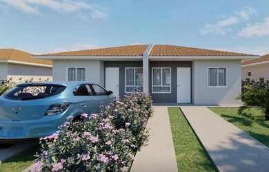 Imagem: A casa em condomínio possui 2 Dormitórios, 1 Banheiro, 1 Vaga