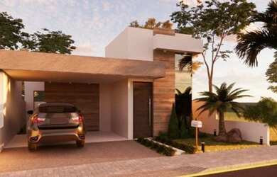 Imagem: A casa possui 3 Dormitórios, 3 Banheiros, 2 Vagas na garagem