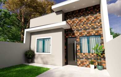 Imagem: A casa possui 2 Dormitórios, 2 Banheiros, 2 Vagas na garagem