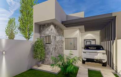 Imagem: A casa possui 3 Dormitórios, 2 Banheiros, 69m² de Área e