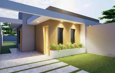 Imagem: A casa possui 3 Dormitórios, 1 Banheiro, 1 Vaga na garagem