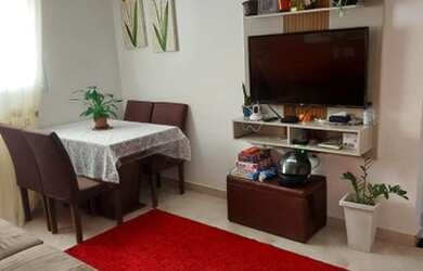 Imagem: O apartamento possui 2 Dormitórios, 1 Banheiro, 1 Vaga na garagem