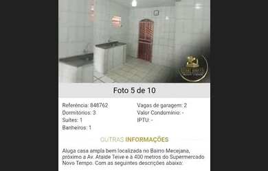 Imagem 4: Casa pra alugar no Mecejana