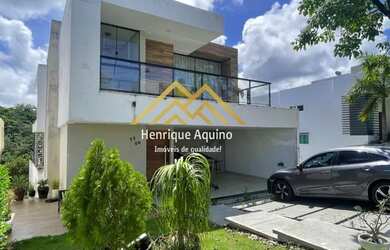 Imagem: A casa em condomínio possui 5 Dormitórios, 5 Banheiros, 4