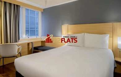 Imagem: O studio possui 1 Dormitório, 1 Banheiro, 1 Vaga na garagem