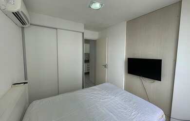 Imagem: O apartamento possui 1 Dormitório, 1 Banheiro, 1 Vaga na garagem