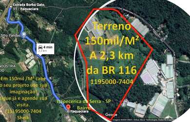 Imagem 2: Lote/Terreno para venda com 150000 metros quadrados em Itaquaciara - Itapecerica...