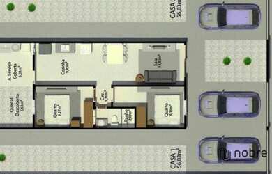 Imagem 6: Casa à venda, 53 m² por R$ 160.000,00 - Jardim Aureny III Taquaralto...