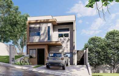 Imagem: A casa em condomínio possui 3 Dormitórios, 3 Banheiros, 2