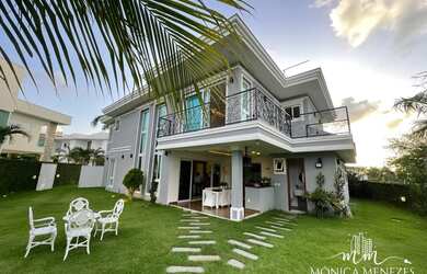 Imagem: A casa em condomínio possui 5 Dormitórios, 5 Banheiros, 5