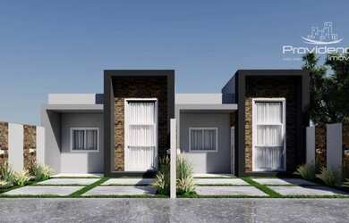 Imagem: A casa possui 2 Dormitórios, 1 Banheiro, 2 Vagas na garagem