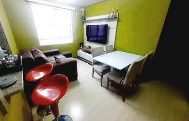 Imagem: O apartamento possui 2 Dormitórios, 1 Banheiro, 1 Vaga na garagem