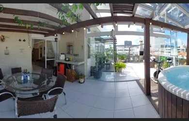 Imagem: O apartamento na cobertura possui 2 Dormitórios, 2 Banheiros