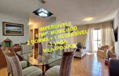 Imagem: O apartamento para alugar possui 2 Dormitórios, 2 Banheiros