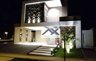 Imagem: A casa em condomínio possui 4 Dormitórios, 5 Banheiros, 255m²