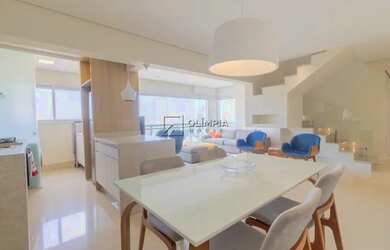 Imagem: O apartamento na cobertura possui 3 Dormitórios, 4 Banheiros