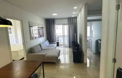 Imagem: O apartamento possui 1 Dormitório, 1 Banheiro, 1 Vaga na garagem