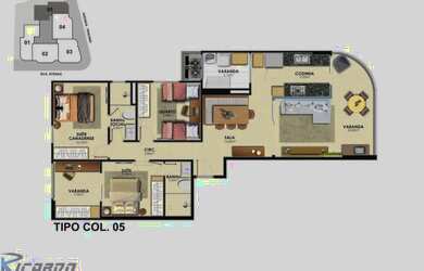 Imagem 8: Lançamento, Apartamentos de 3 quartos, sendo 1 ou 2 suítes, 2 ou 3 vagas,...