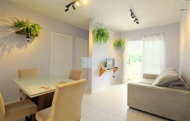 Imagem: O apartamento possui 2 Dormitórios, 1 Banheiro, 1 Vaga na garagem