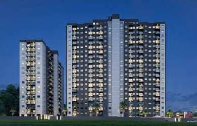 Imagem: O apartamento possui 2 Dormitórios, 1 Banheiro, 1 Vaga na garagem