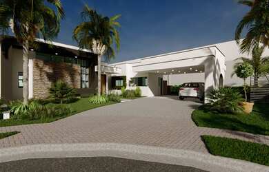 Imagem: A casa em condomínio possui 3 Dormitórios, 5 Banheiros, 2