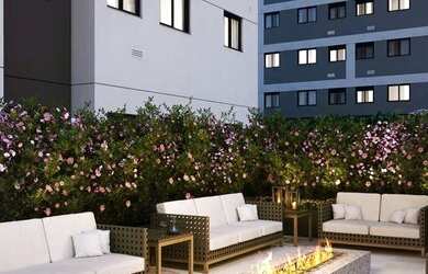 Imagem: O apartamento possui 2 Dormitórios, 1 Banheiro, 1 Vaga na garagem