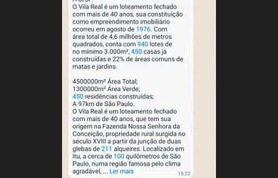 Imagem 3: sitio de 136 mil metros, ao lado do condomínio Village real em itu.area...