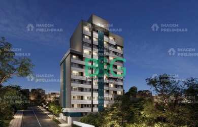 Imagem: O studio possui 1 Dormitório, 1 Banheiro, 25m² de Área, Churrasqueira