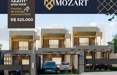 Imagem: A casa possui 3 Dormitórios, 2 Banheiros, 2 Vagas na garagem