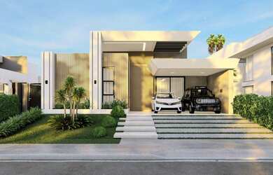 Imagem: A casa em condomínio possui 3 Dormitórios, 4 Banheiros, 2