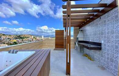 Imagem: O apartamento na cobertura possui 4 Dormitórios, 4 Banheiros