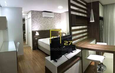 Imagem: O studio possui 1 Dormitório, 1 Banheiro, 1 Vaga na garagem