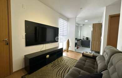 Imagem: O apartamento possui 2 Dormitórios, 1 Banheiro, 1 Vaga na garagem