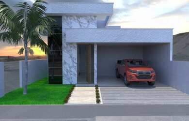 Imagem: A casa possui 3 Dormitórios, 3 Banheiros, 2 Vagas na garagem