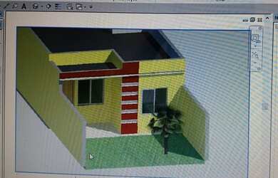 Imagem: A casa possui 2 Dormitórios, 1 Banheiro, 2 Vagas na garagem