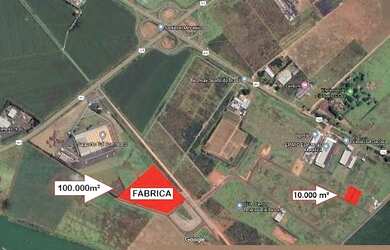 Imagem: O terreno possui 10.000m² de Área e está localizado em Novo