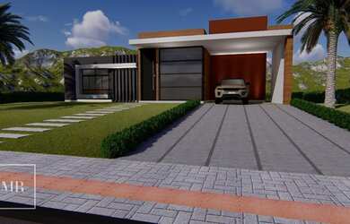 Imagem: A casa possui 3 Dormitórios, 3 Banheiros, 2 Vagas na garagem